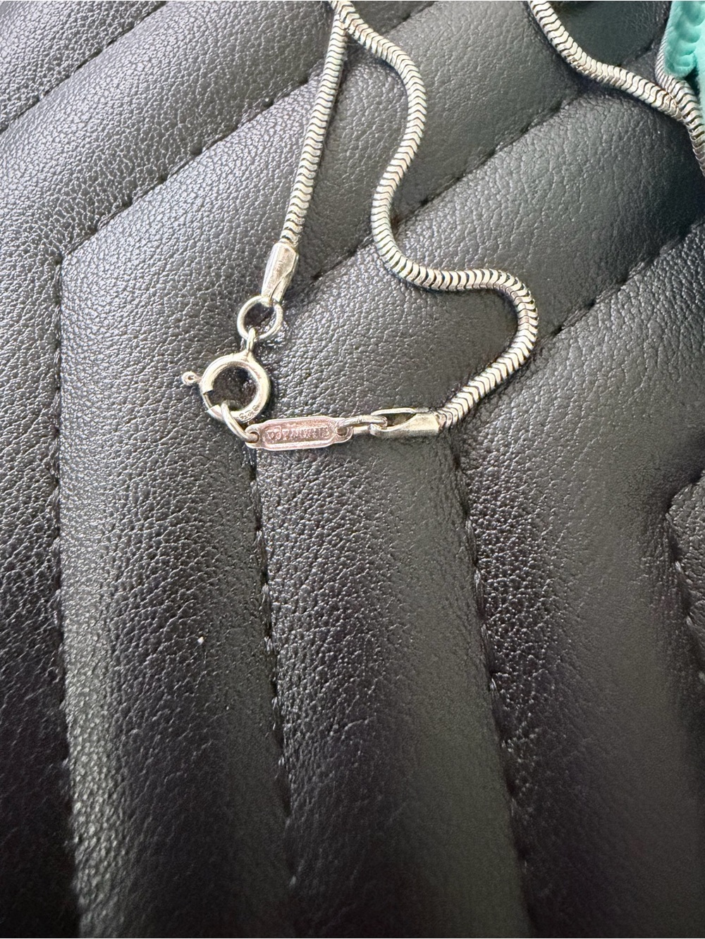 Tiffany & Co. Sterling Silver Bar Pendant Necklace - Picture 3 of 4